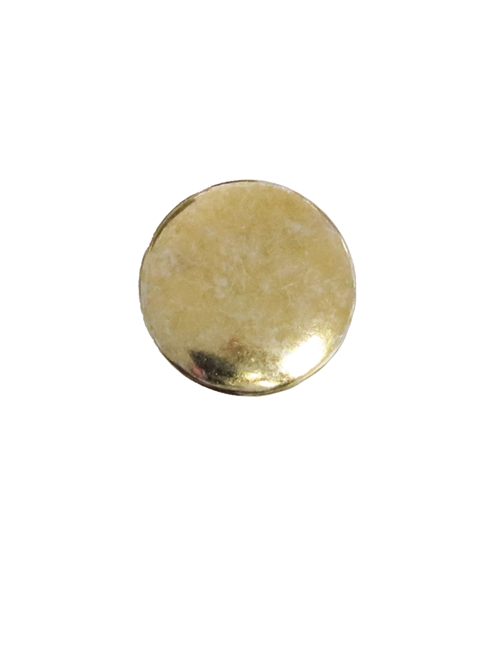 Knapp i metall - 15 mm - Guld