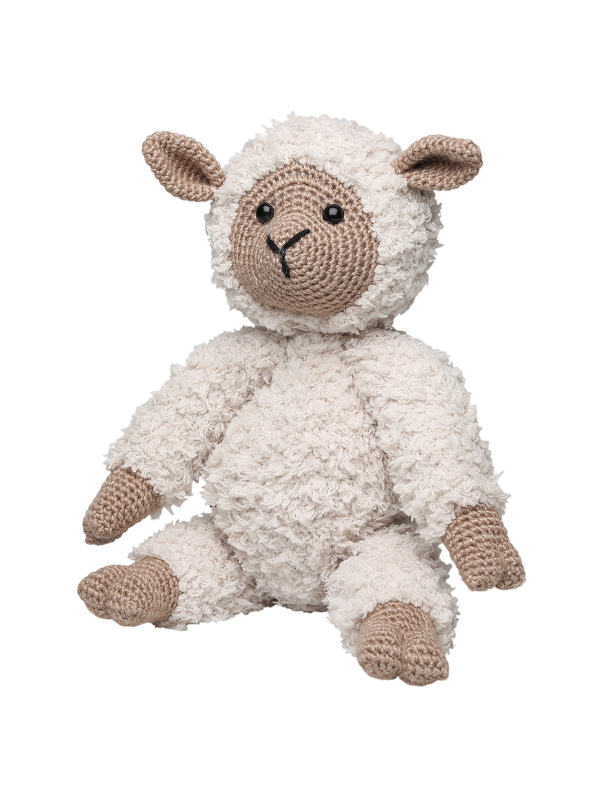 Teddy basse hvit/brun - virkset