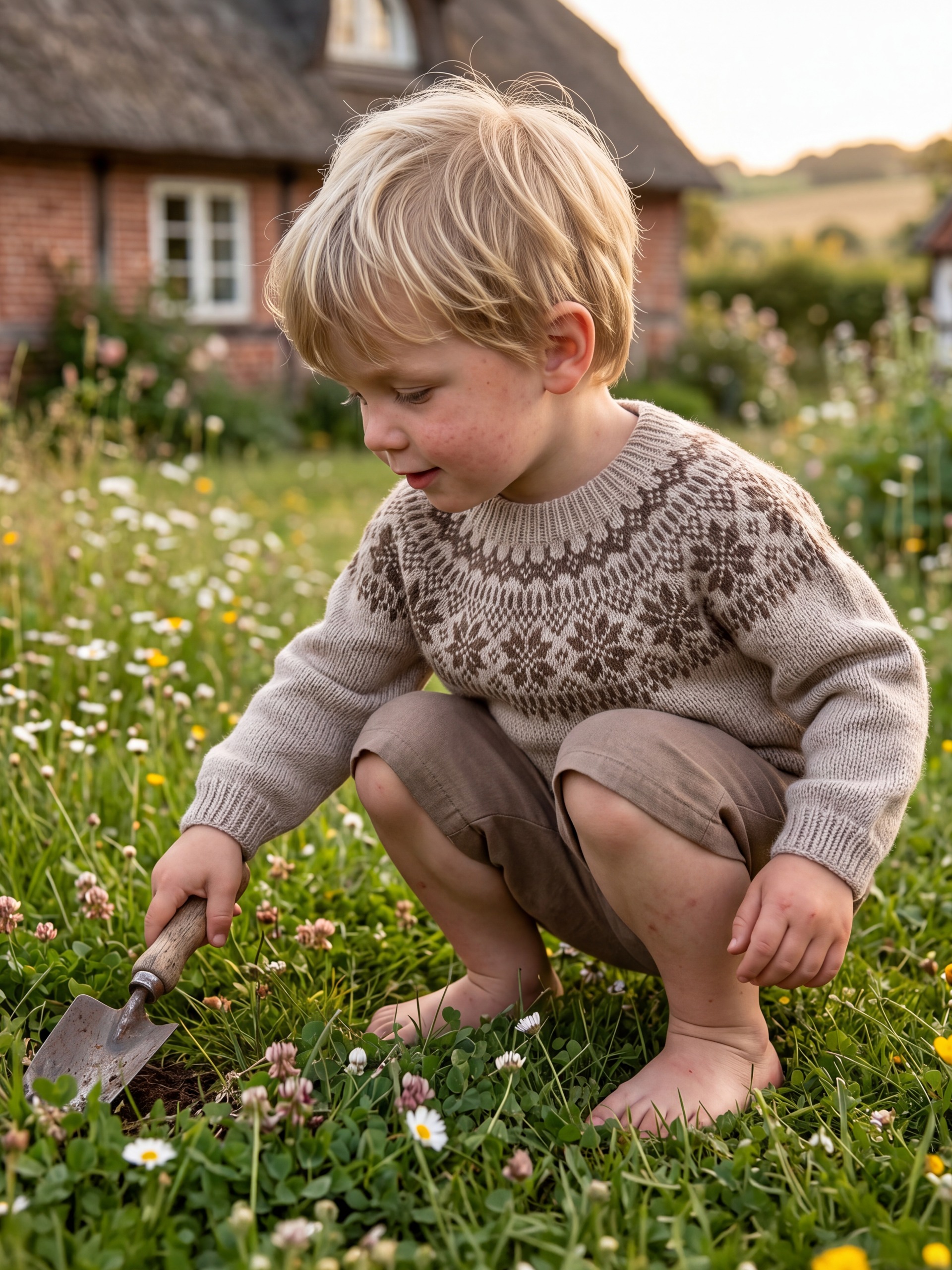 621MS-03 Chunky selbu tröja mini