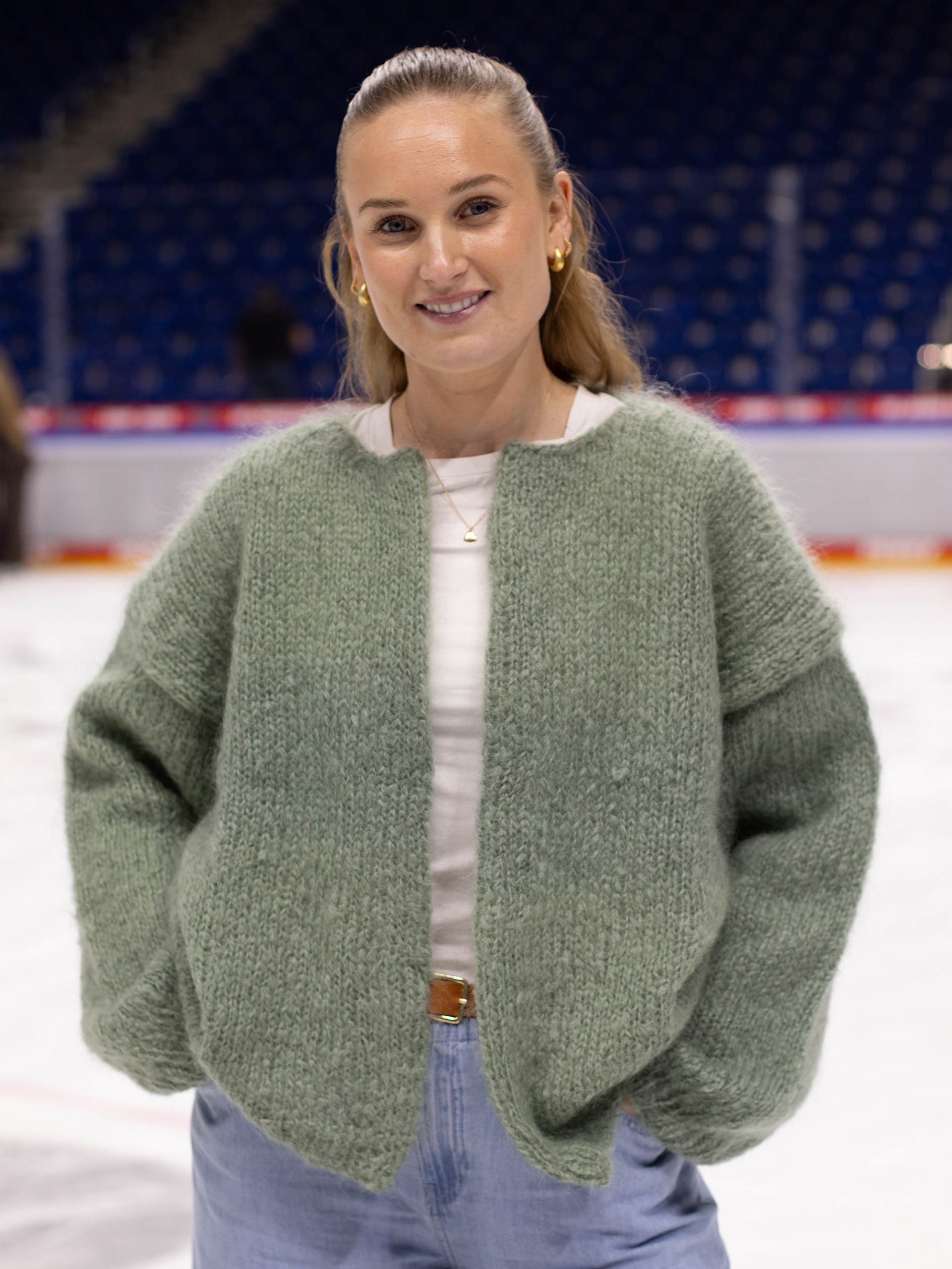 Ada cardigan jadegrön