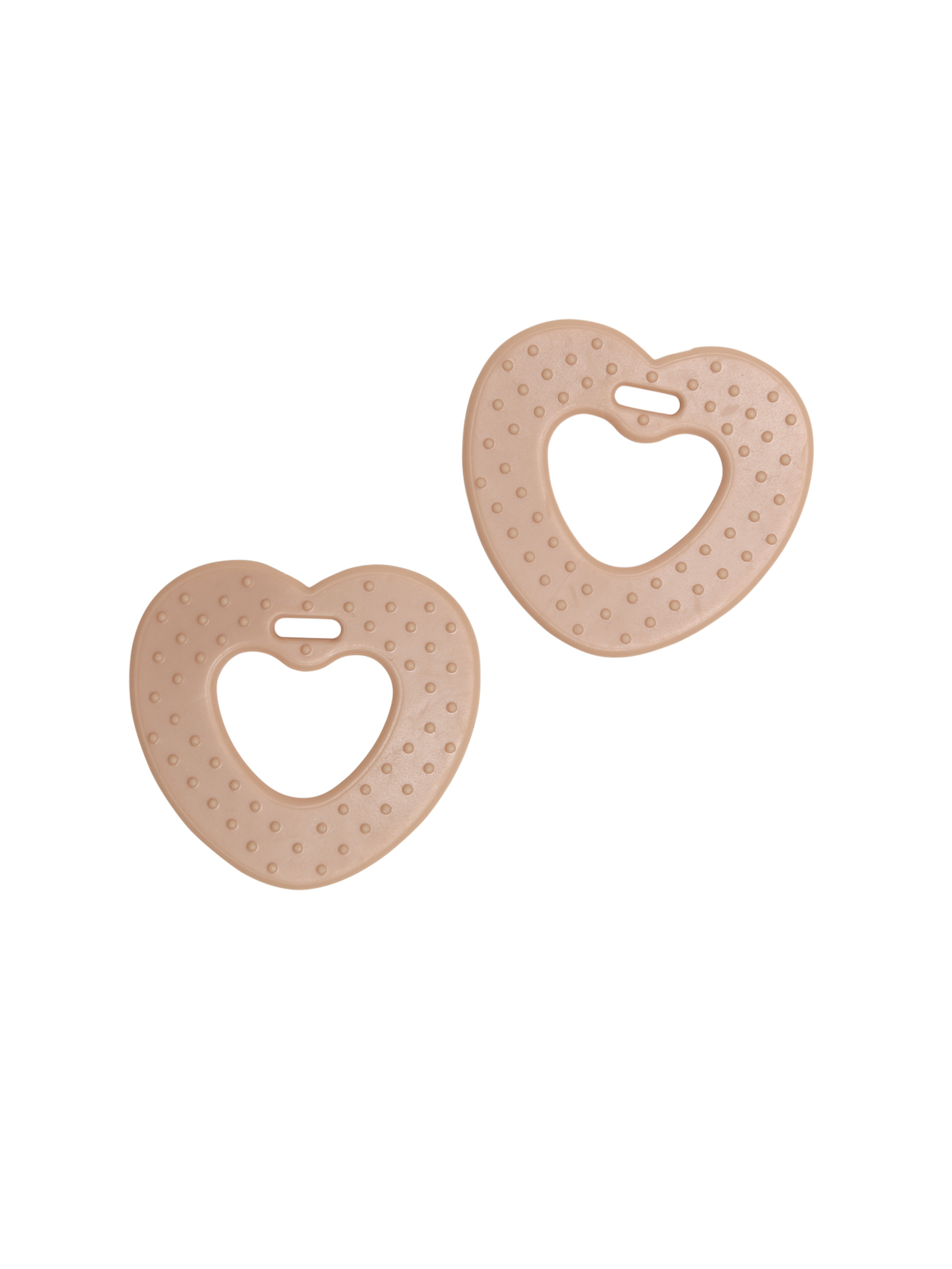 Myk TPE figur - hjerte - brun