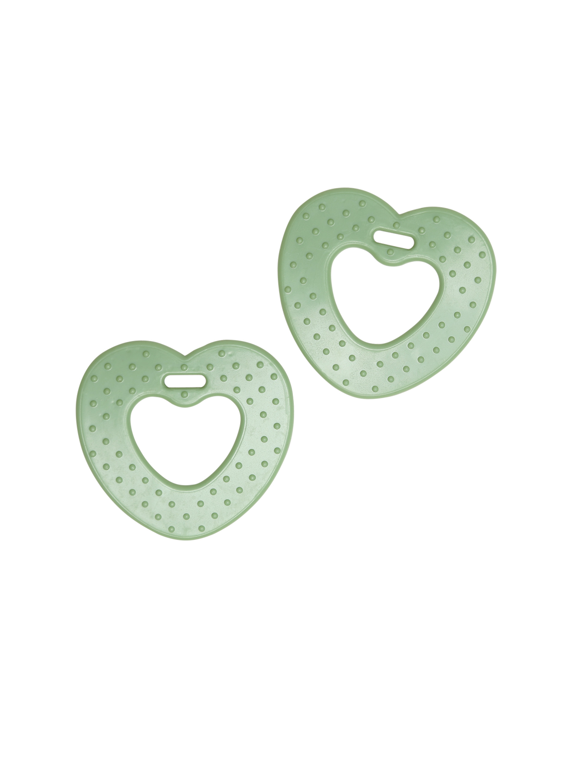 Myk TPE figur - hjerte - pastel grønn