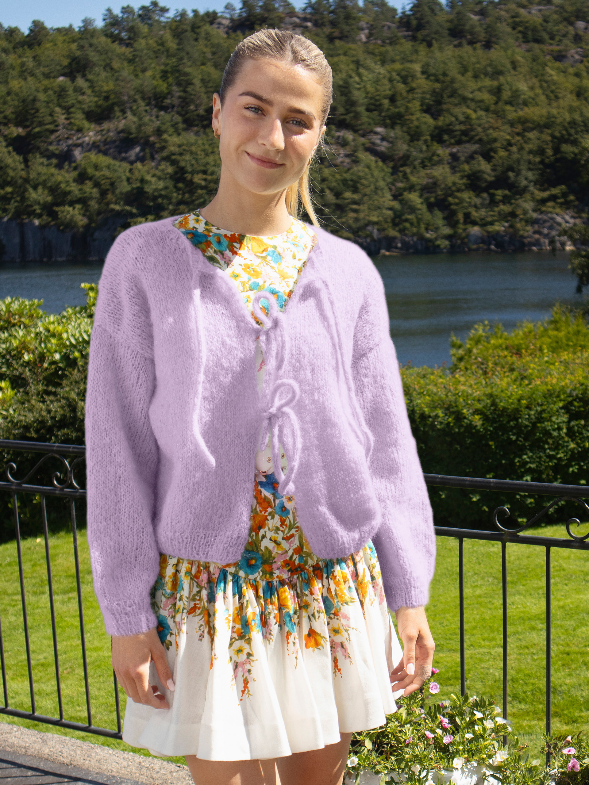 24-46g Cord jakke lys lilla