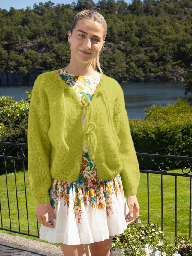 24-46l Cord jakke pæregrønn