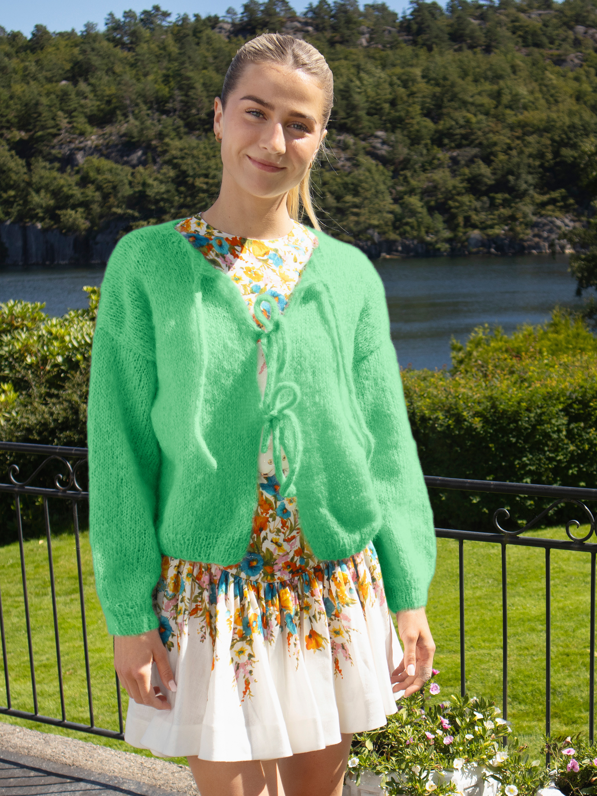 24-46m Cord jakke eplemint