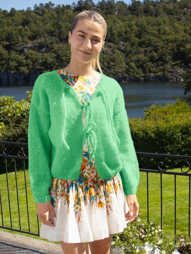 24-46m Cord jakke eplemint