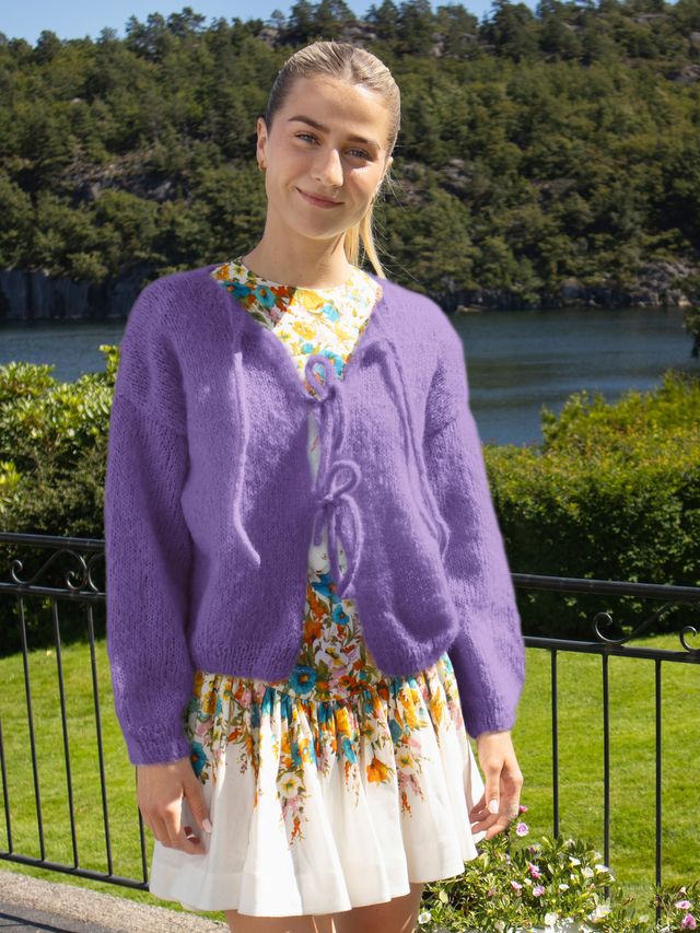 24-46o Cord jakke lavendel