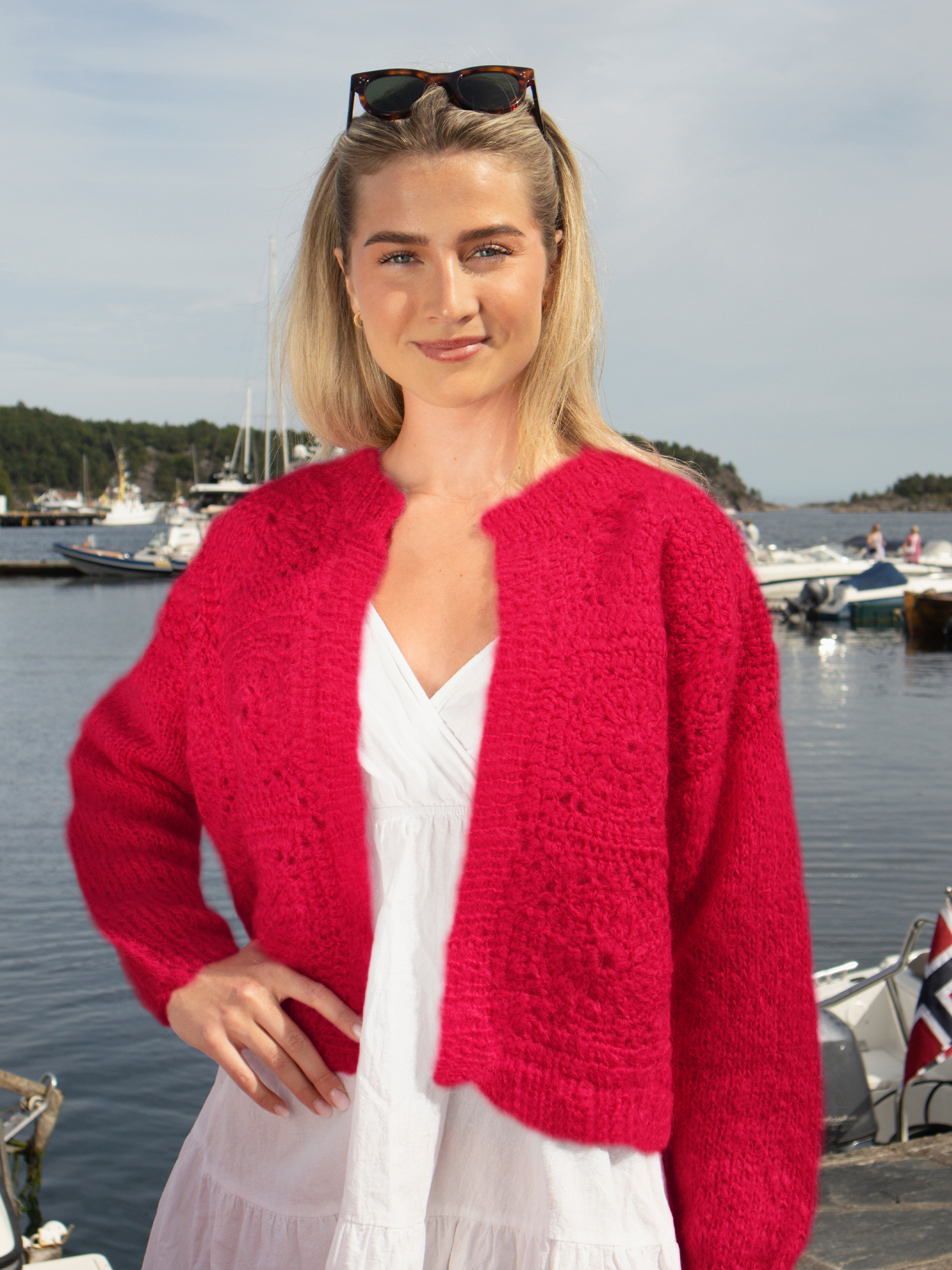 24-47c Moselle jakke dyp rød