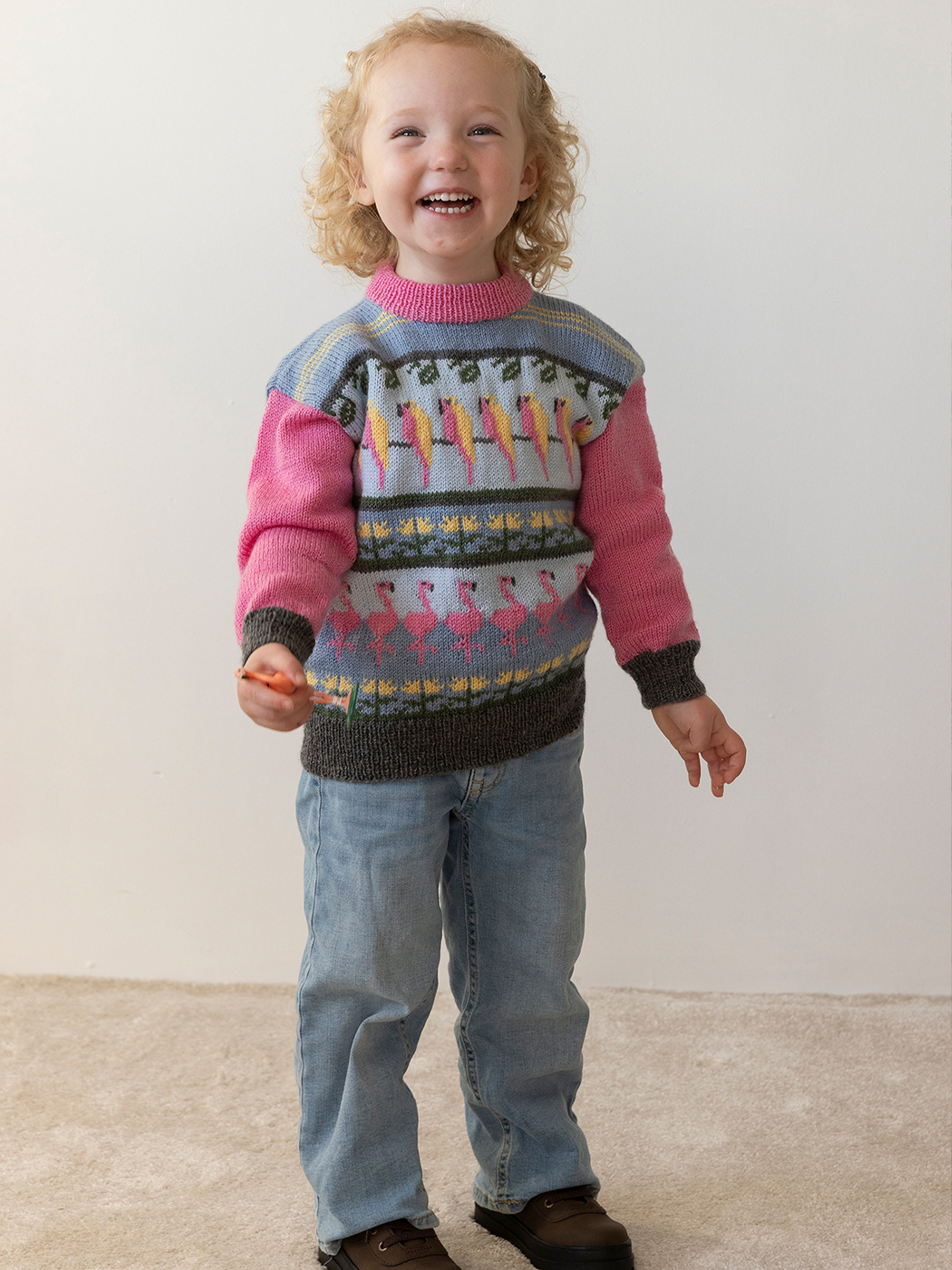 2401-6 Flamingo genser