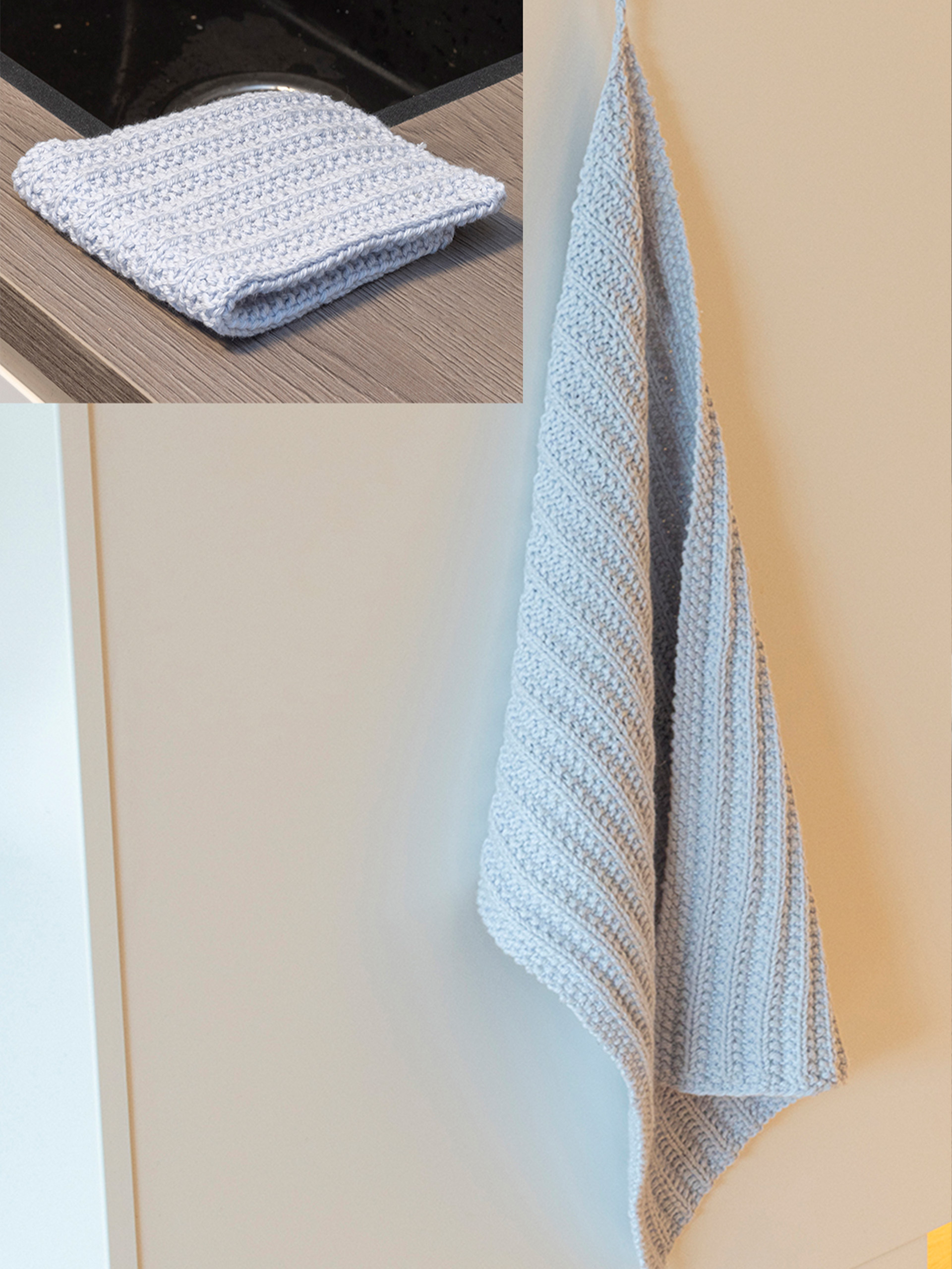 2427-18e Leia kjøkkenhåndkle og klut