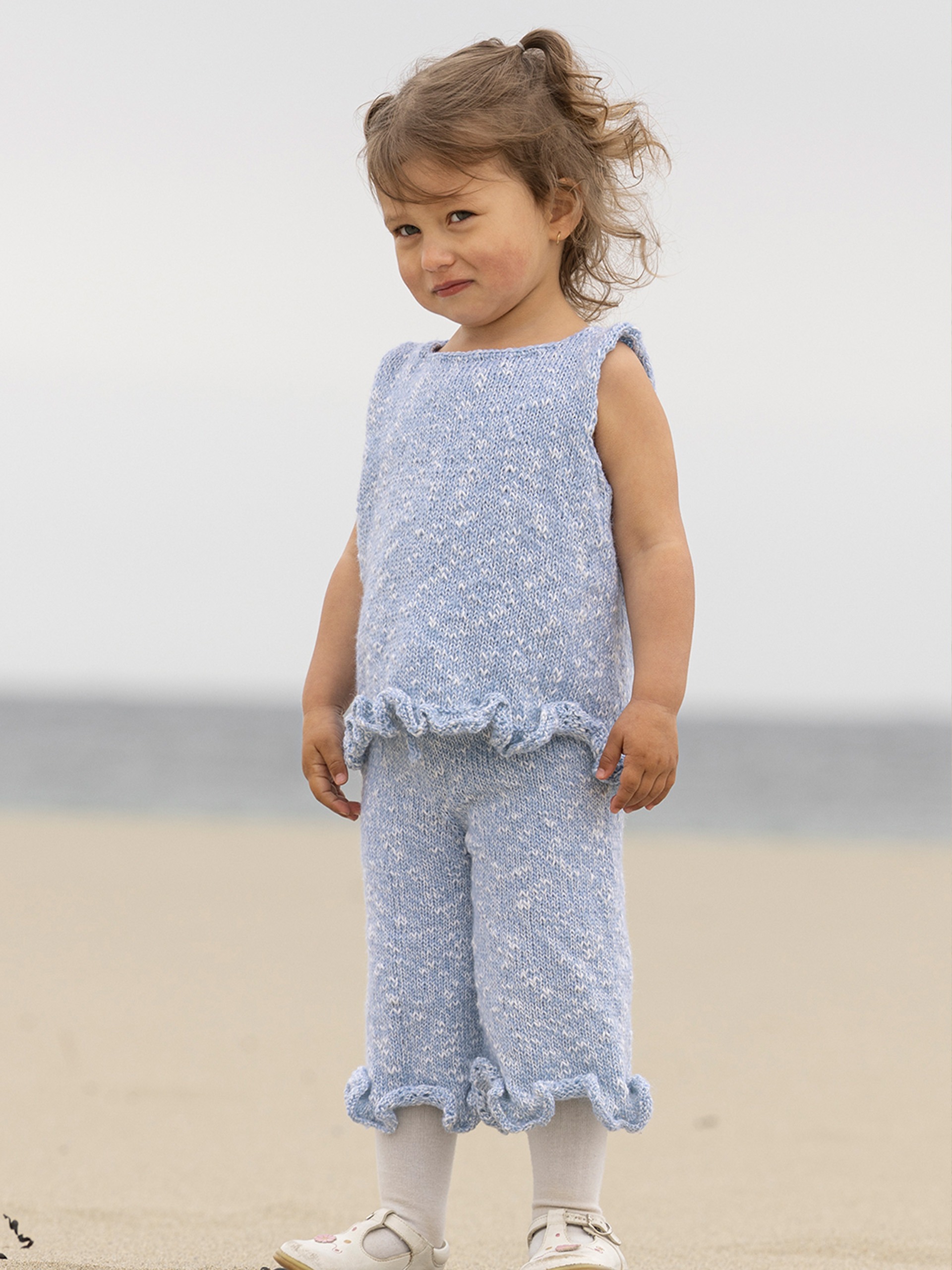 2614-1b Sandrose topp og bukse