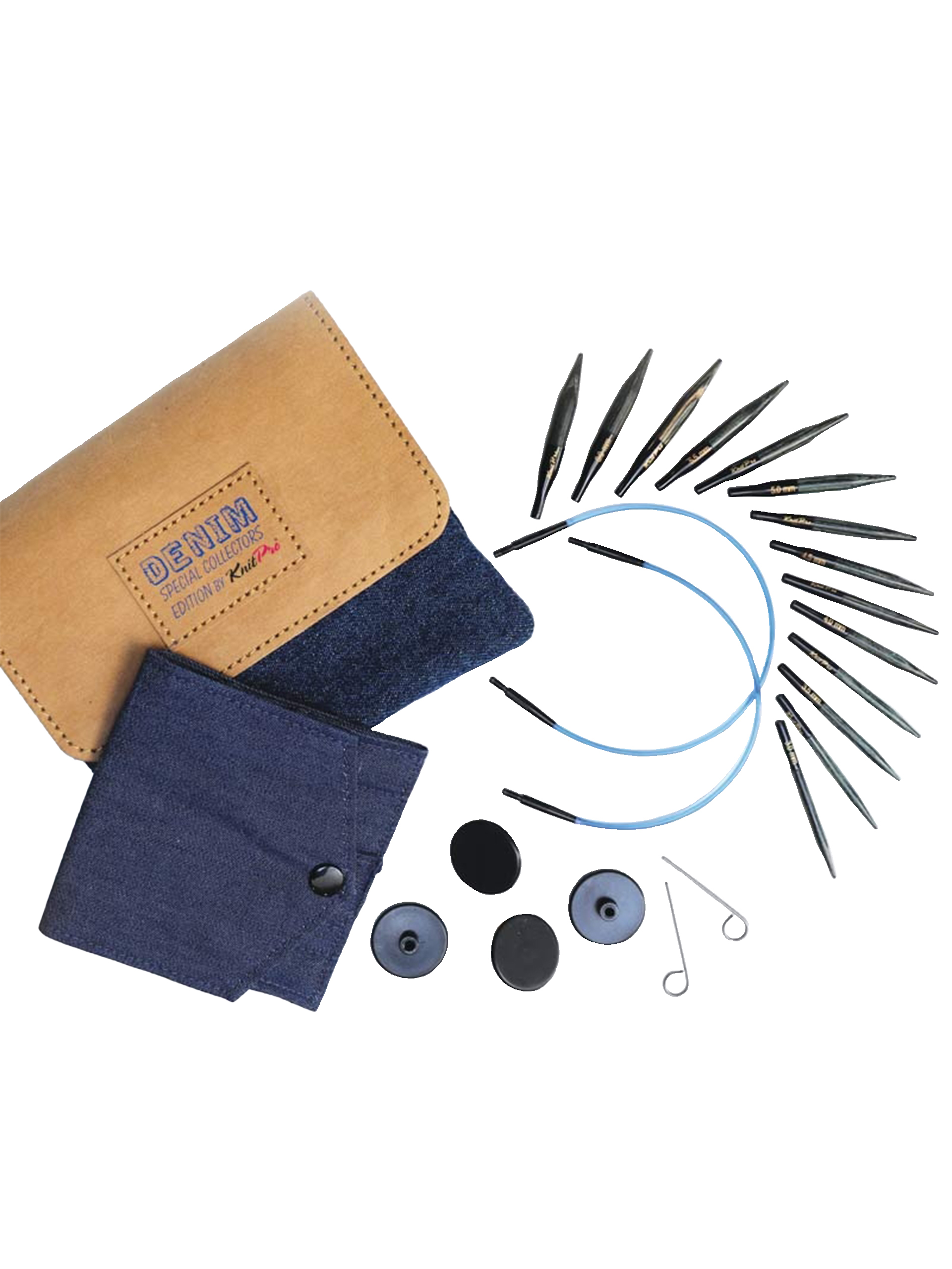 Denim Special - Extra Kort Utbytbar Rundstickor Set - 3.0 - 6.0mm