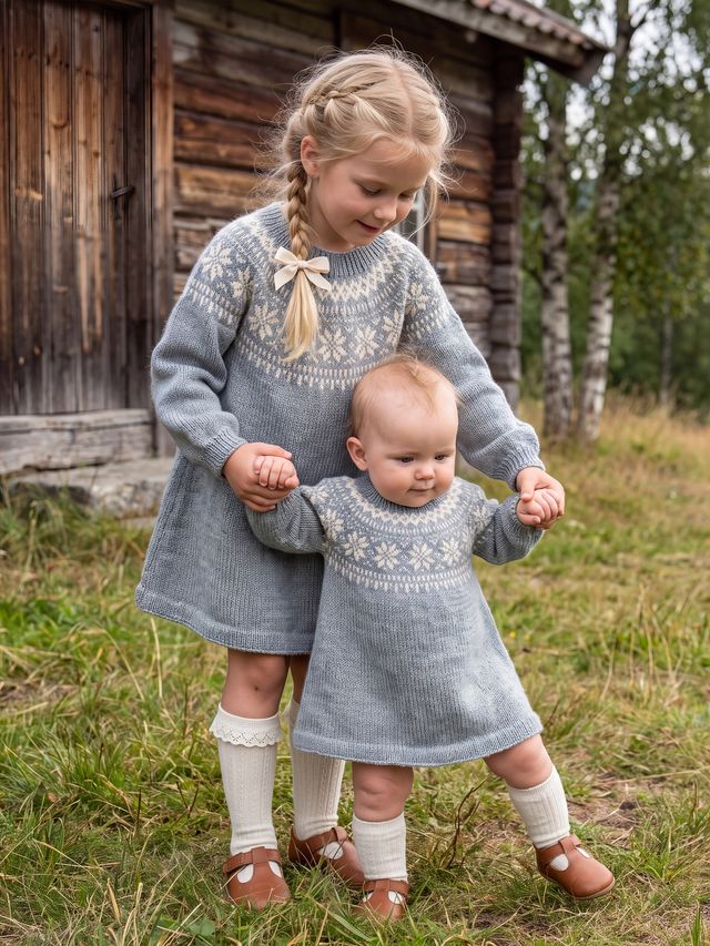 621MS-38b Chunky Selbu klänning (Stay)