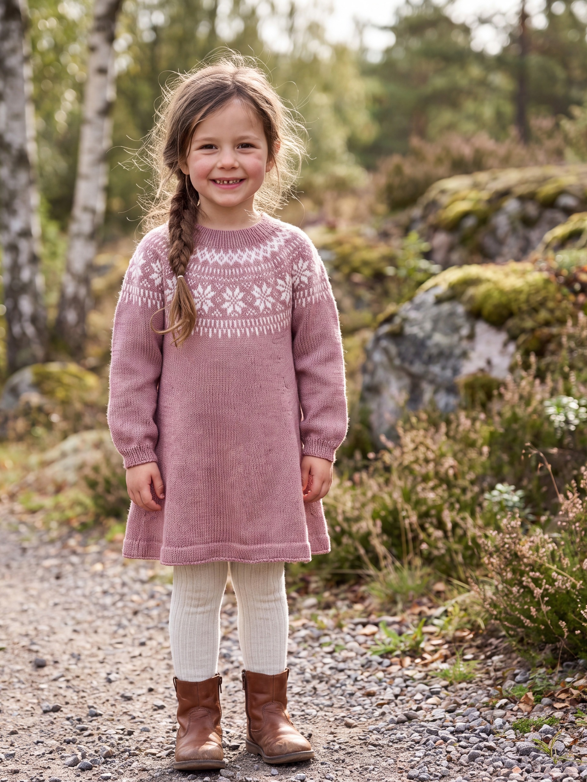 621MS-38c Chunky Selbu klänning (Stay)