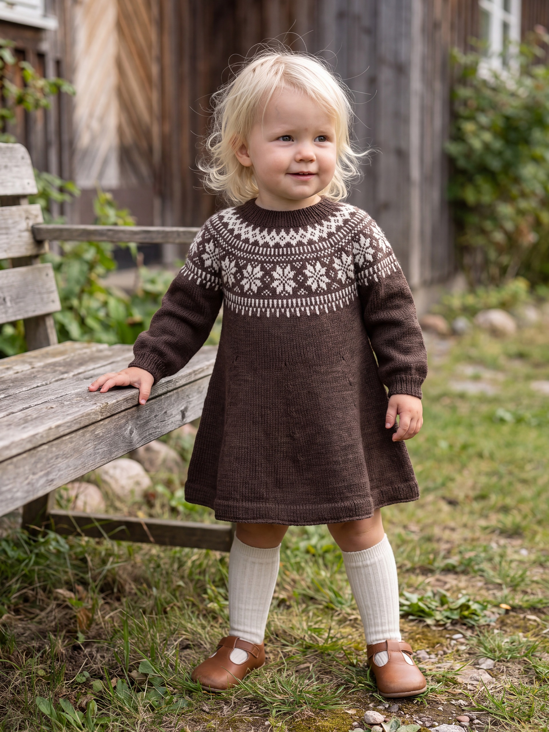 621MS-38f Chunky Selbu klänning (Stay)