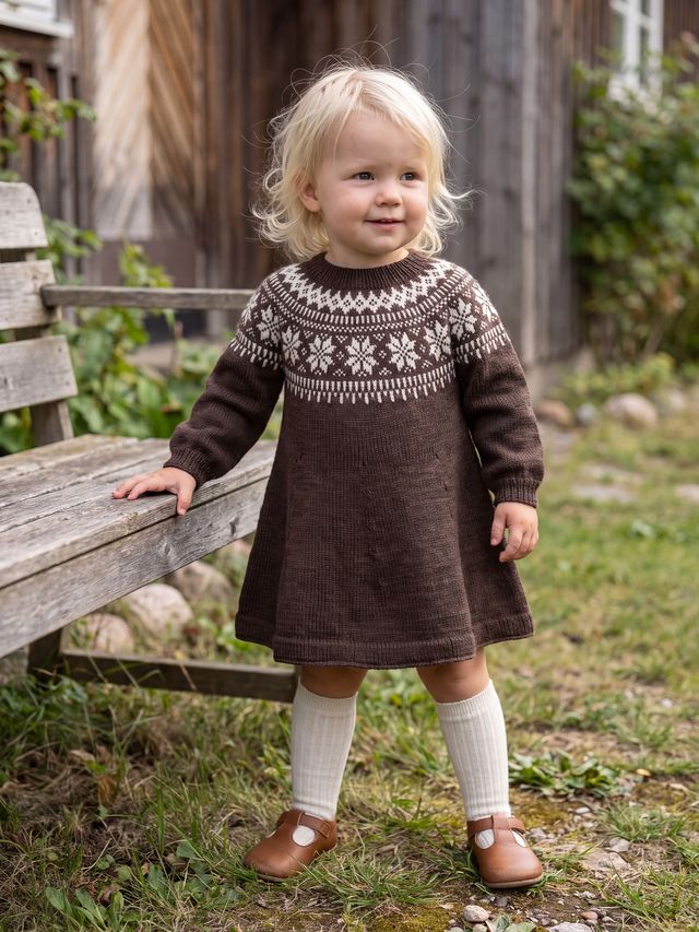 621MS-38f Chunky Selbu klänning (Stay)