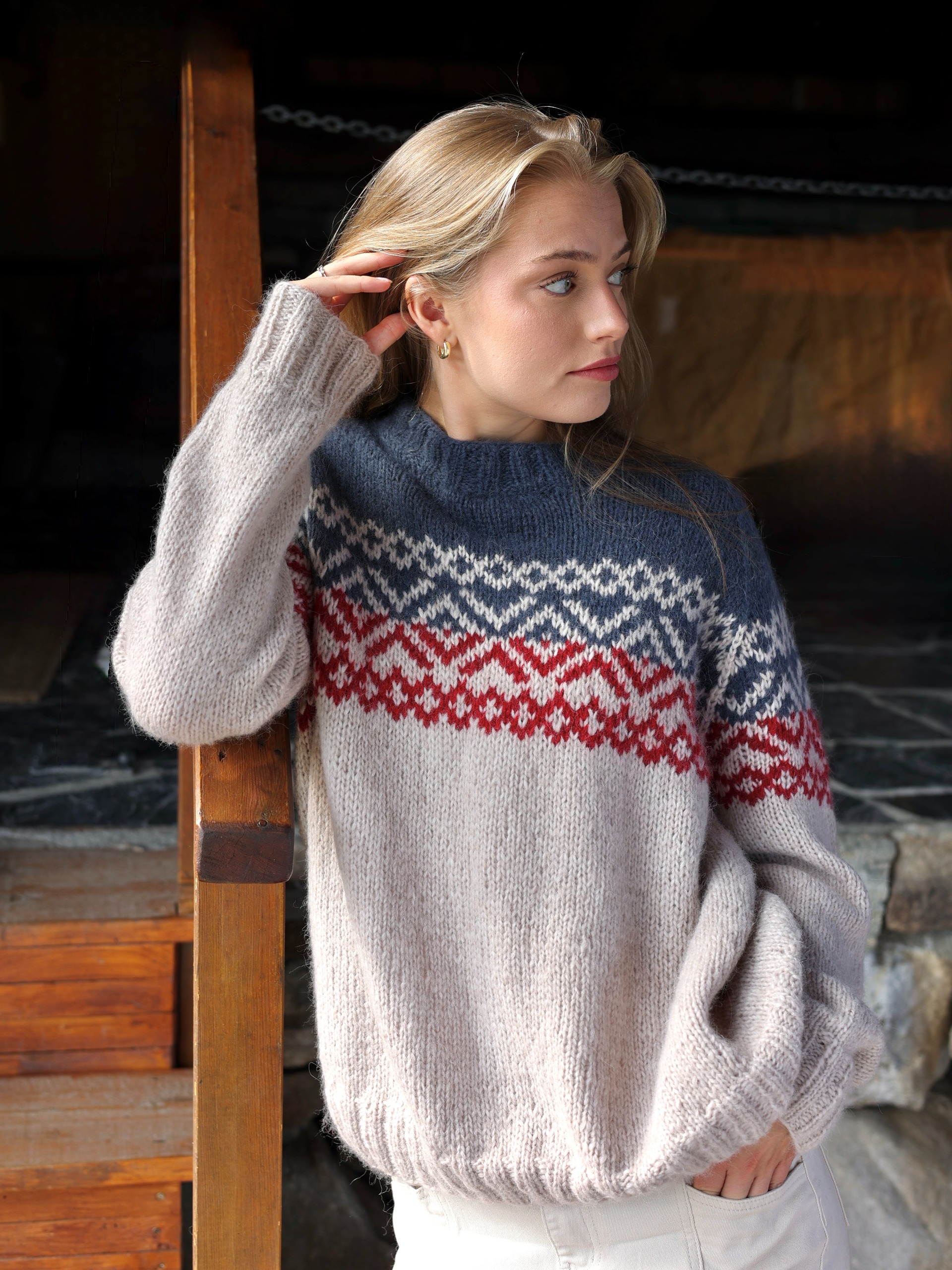 629S-04 LANDE nordisk tröja unisex