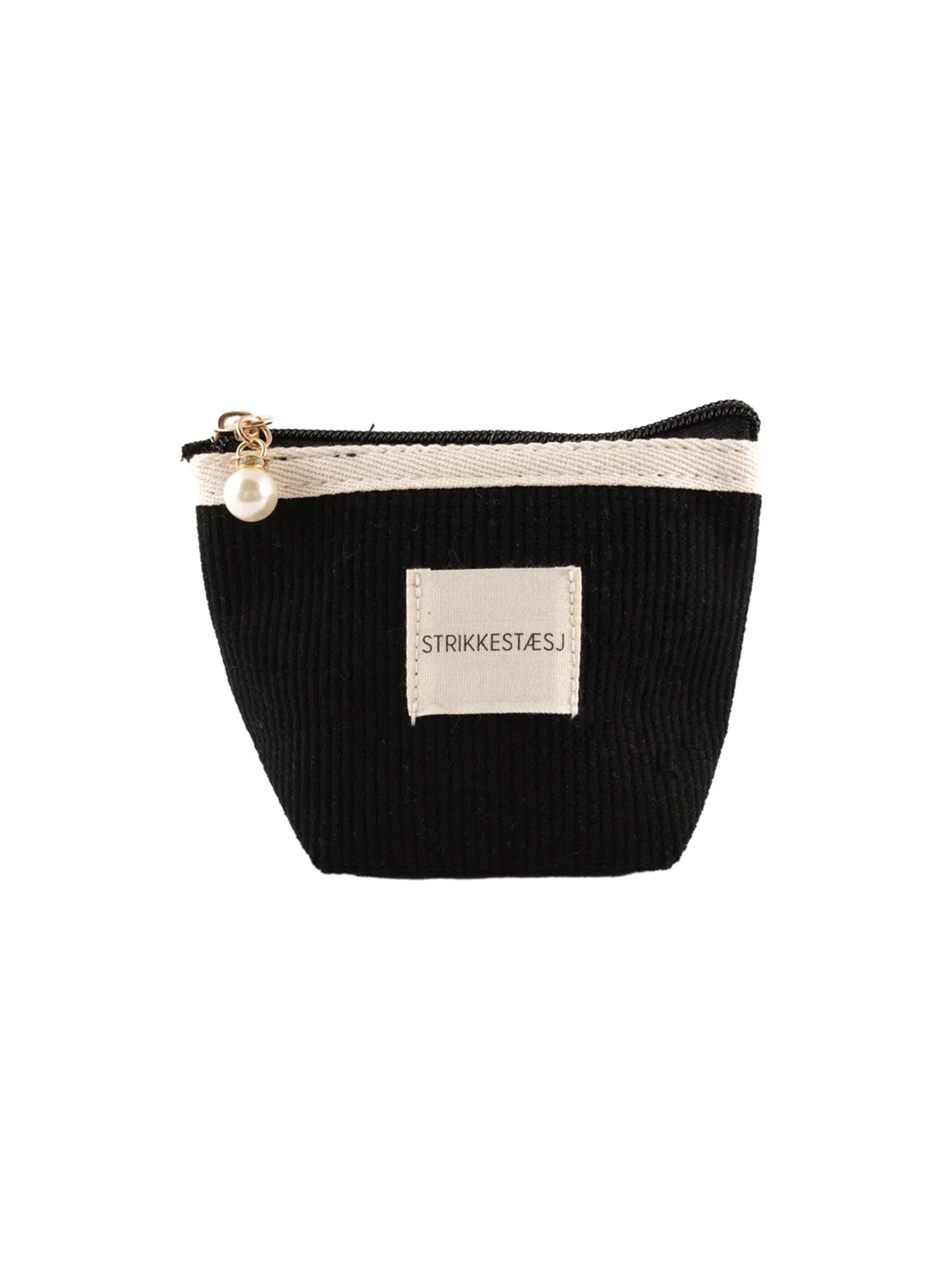 Strikkeveske - sort