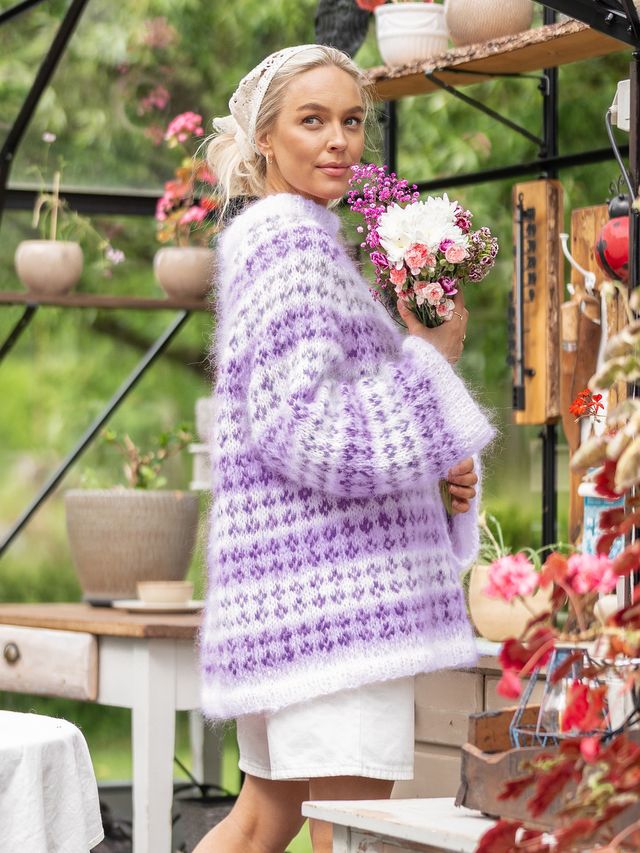 523V-01f Blome genser vol.1 lavendel