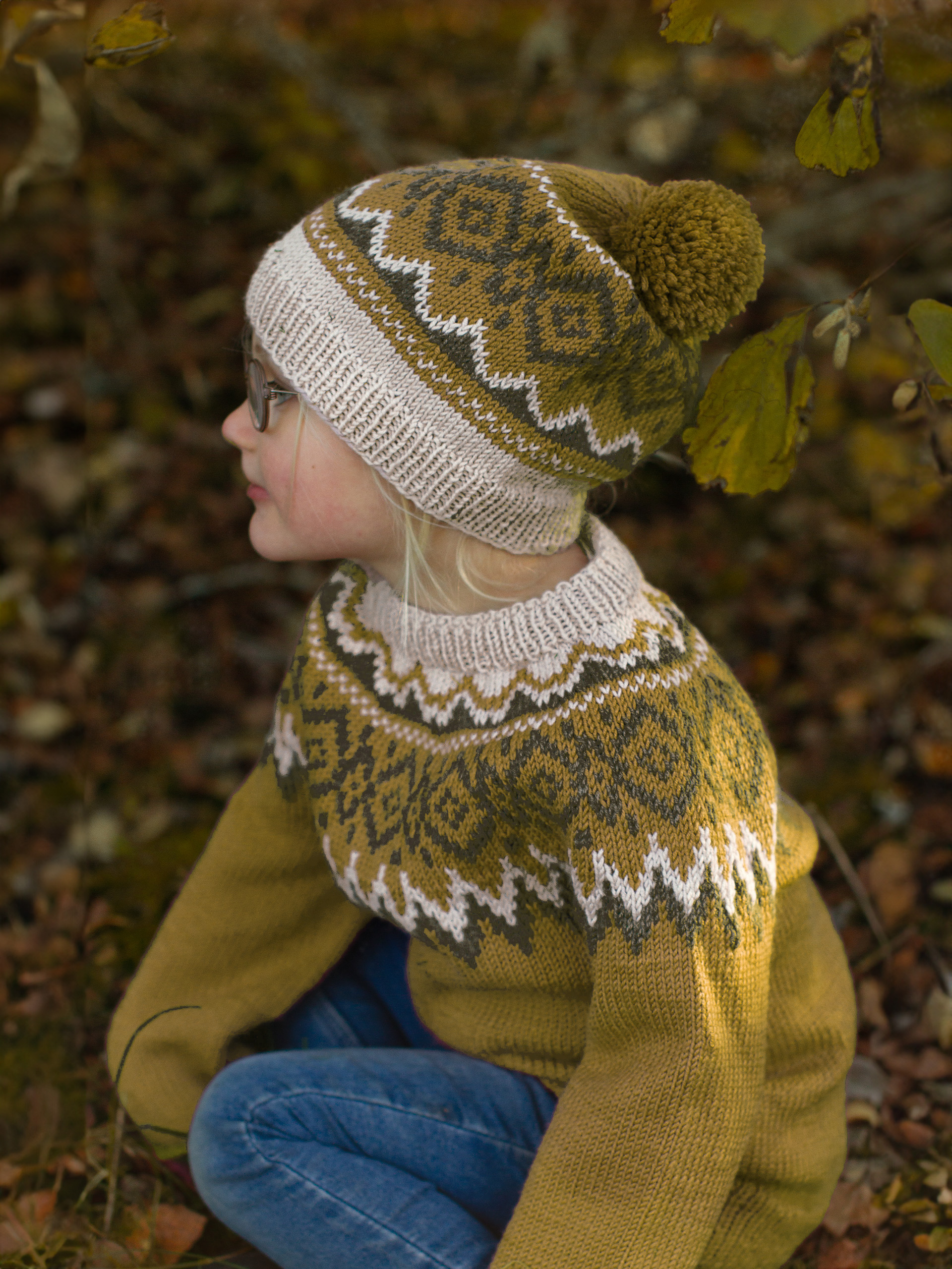 DRIV genser & lue sennep (Merinor)