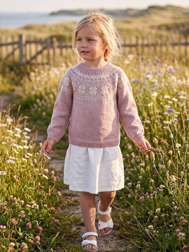 621MS-03 Chunky selbu tröja mini
