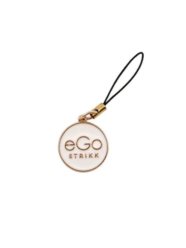 Maskemarkør - Egostrikk - hvit/gull