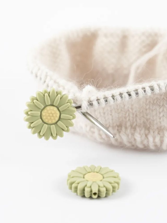 Maskestopper - grønn blomst