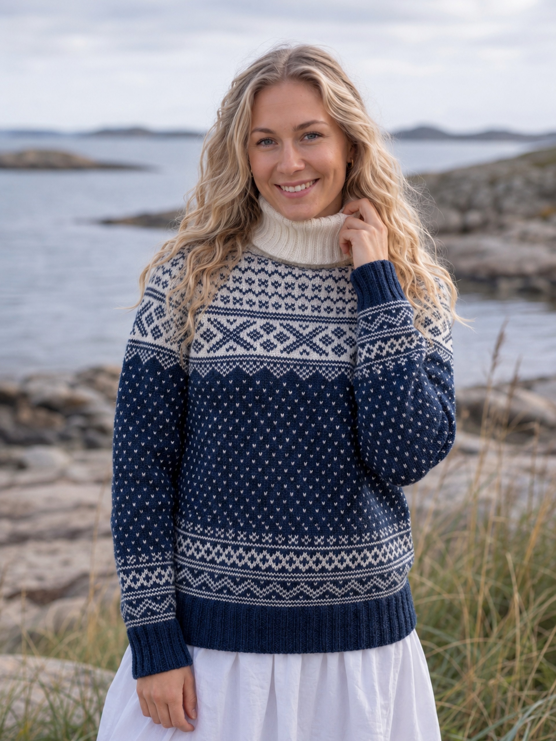 Setesdal tröja unisex indigo
