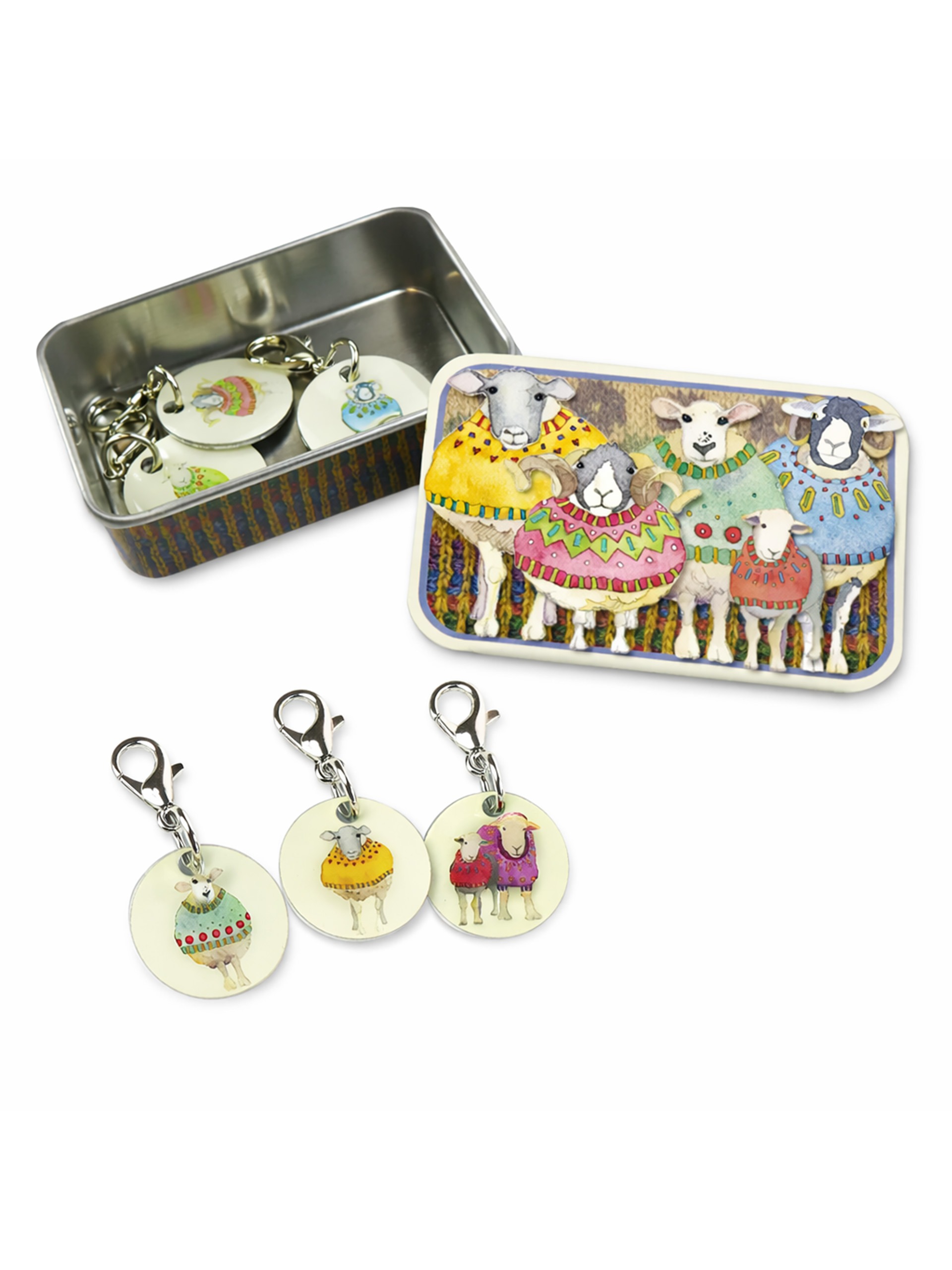 Maskmarkörer med plåtburk – Får med tröja