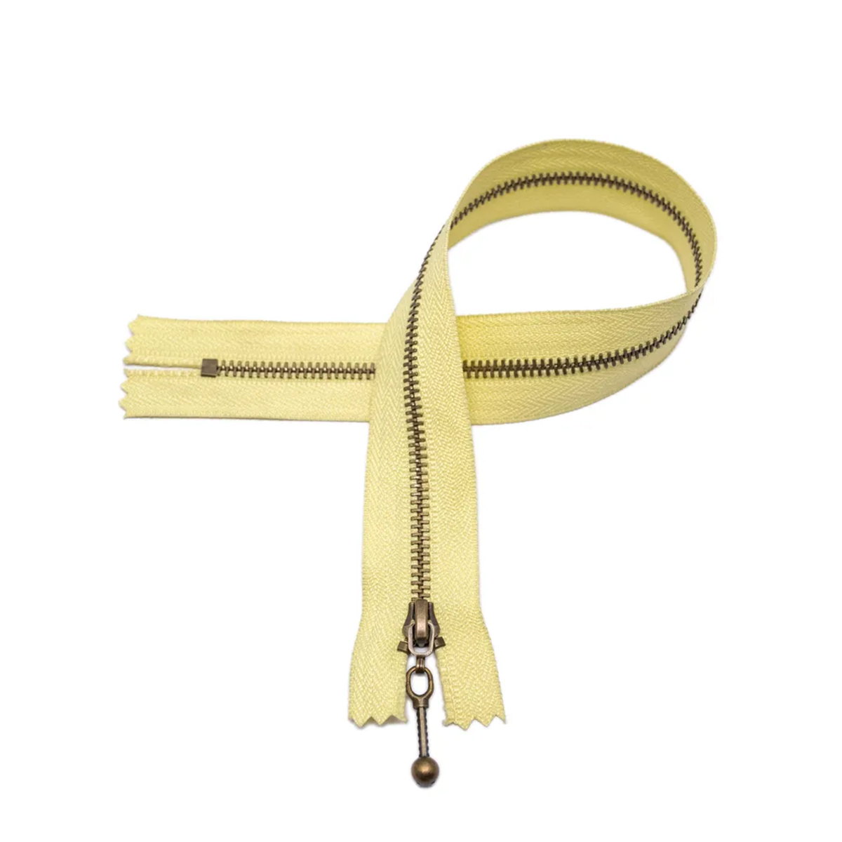 Glidelås - gul - 25cm