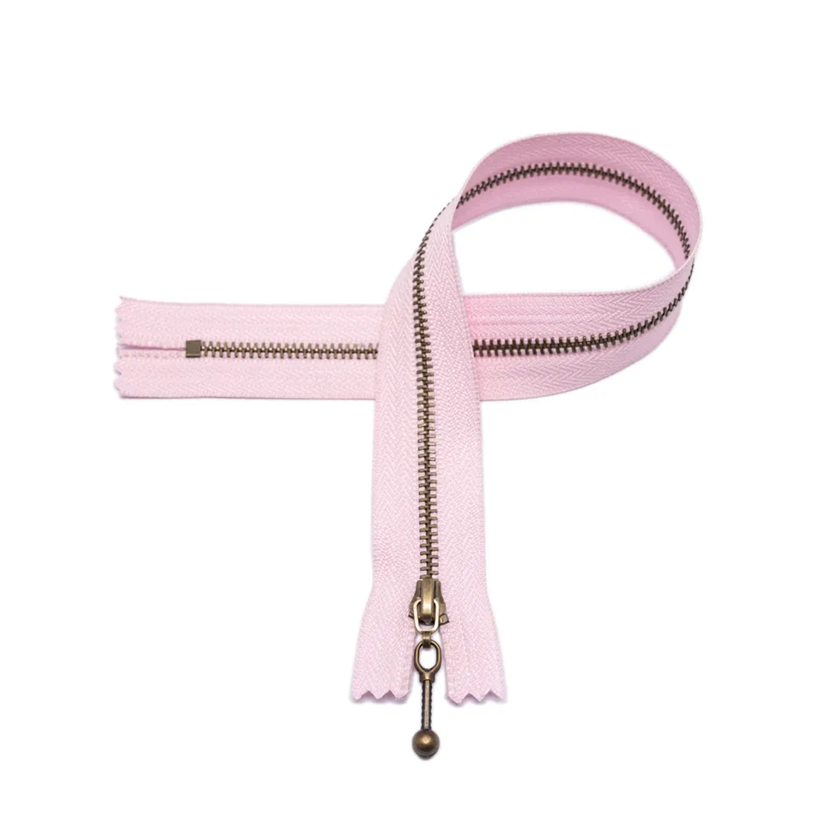 Glidelås - rosa - 25cm