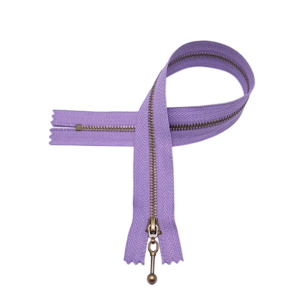 Glidelås - lilla - 18cm